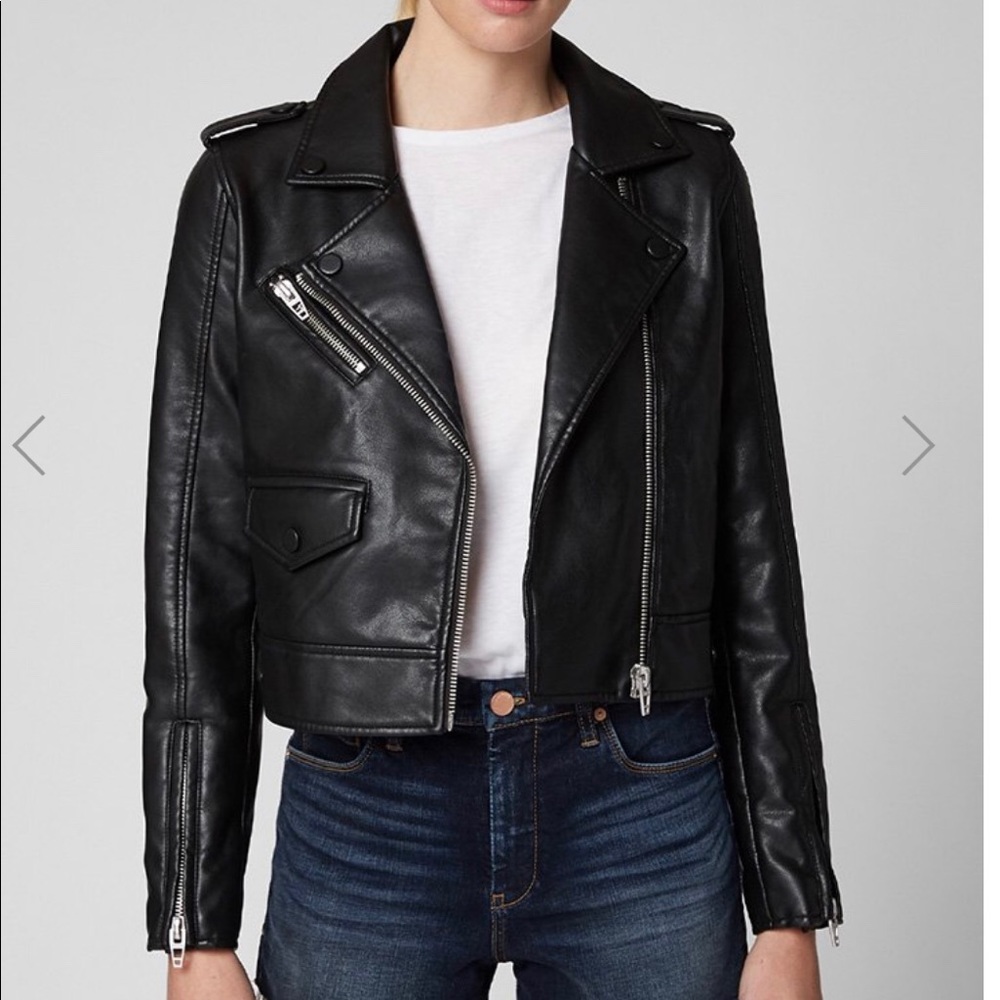 Blank NYC Going in Circles Faux leather jacket